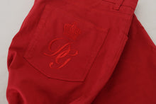 Load image into Gallery viewer, Dolce &amp; Gabbana Red Skinny Cotton Stretch Denim Jeans
