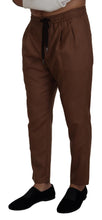 Load image into Gallery viewer, Dolce &amp; Gabbana Brown Cashmere Men Drawstring Jogger Pants
