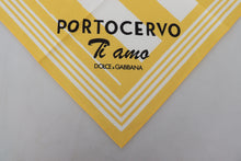 Load image into Gallery viewer, Dolce &amp; Gabbana Yellow Portocervo Cotton Shawl Wrap Scarf
