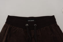 Load image into Gallery viewer, Dolce &amp; Gabbana Brown Solid Men Drawstring Jogger Pants
