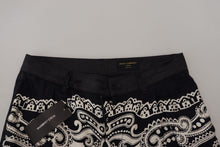 Load image into Gallery viewer, Dolce &amp; Gabbana Black Silk Bandana Print Pants
