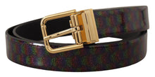 Load image into Gallery viewer, Dolce &amp; Gabbana Elegant Vernice Leather Belt with Silver Buckle
