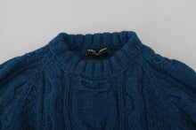 Load image into Gallery viewer, Dolce &amp; Gabbana Elegant Blue Crewneck Sweater
