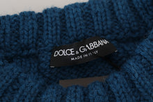 Load image into Gallery viewer, Dolce &amp; Gabbana Elegant Blue Crewneck Sweater
