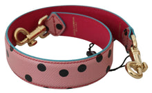 Load image into Gallery viewer, Dolce &amp; Gabbana Elegant Pink Polka-Dotted Leather Shoulder Strap
