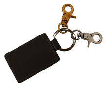 Load image into Gallery viewer, Dolce &amp; Gabbana Elegant Green Leather Designer Keychain
