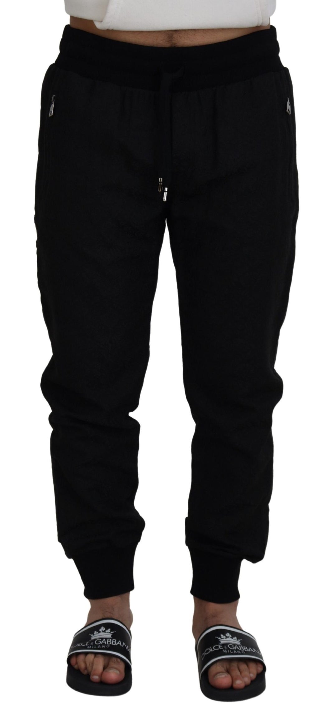 Dolce & Gabbana Black Men Casual Jogger Pants