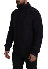 Load image into Gallery viewer, Dolce &amp; Gabbana Elegant Black Wool-Cashmere Pullover Sweater
