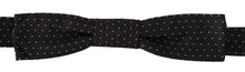 Load image into Gallery viewer, Dolce &amp; Gabbana Elegant Black and White Silk Bow Tie
