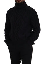 Load image into Gallery viewer, Dolce &amp; Gabbana Elegant Black Wool-Cashmere Pullover Sweater
