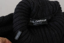 Load image into Gallery viewer, Dolce &amp; Gabbana Elegant Black Wool-Cashmere Pullover Sweater
