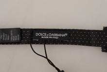 Load image into Gallery viewer, Dolce &amp; Gabbana Elegant Black and White Silk Bow Tie
