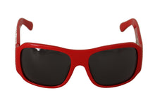 Load image into Gallery viewer, Dolce &amp; Gabbana Swarovski Stone Embellished Red Sunglasses
