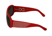 Load image into Gallery viewer, Dolce &amp; Gabbana Swarovski Stone Embellished Red Sunglasses
