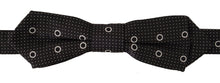 Load image into Gallery viewer, Dolce &amp; Gabbana Polka Dot Silk Bow Tie in Black and White
