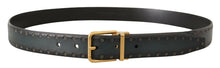 Load image into Gallery viewer, Dolce &amp; Gabbana Emerald Elegance Leather Belt
