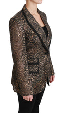 Load image into Gallery viewer, Dolce &amp; Gabbana Elegant Gold Floral Lace Blazer Jacket
