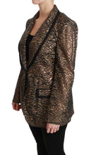 Load image into Gallery viewer, Dolce &amp; Gabbana Elegant Gold Floral Lace Blazer Jacket
