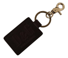 Load image into Gallery viewer, Dolce &amp; Gabbana Elegant Unisex Leather Keyring with Gold Detail
