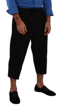 Load image into Gallery viewer, Dolce &amp; Gabbana Elegant Black Cotton Blend Cropped Pants
