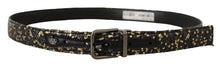 Load image into Gallery viewer, Dolce &amp; Gabbana Elegant Italian Leather Belt with Crown Detail

