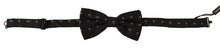 Load image into Gallery viewer, Dolce &amp; Gabbana Elegant Black Polka Dot Silk Bow Tie
