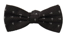 Load image into Gallery viewer, Dolce &amp; Gabbana Elegant Black Polka Dot Silk Bow Tie
