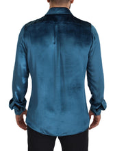 Load image into Gallery viewer, Dolce &amp; Gabbana Elegant Blue Martini Slim Fit Casual Shirt
