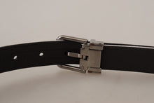 Load image into Gallery viewer, Dolce &amp; Gabbana Chic White Leather Belt with Chrome Buckle
