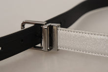 Load image into Gallery viewer, Dolce &amp; Gabbana Chic White Leather Belt with Chrome Buckle
