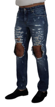 Load image into Gallery viewer, Dolce &amp; Gabbana Chic Tattered Denim Pants for the Modern Man
