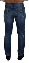 Load image into Gallery viewer, Dolce &amp; Gabbana Chic Tattered Denim Pants for the Modern Man
