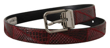 Load image into Gallery viewer, Dolce &amp; Gabbana Elegant Red Exotic Leather Belt
