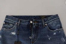 Load image into Gallery viewer, Dolce &amp; Gabbana Chic Tattered Denim Pants for the Modern Man
