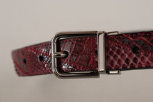 Load image into Gallery viewer, Dolce &amp; Gabbana Elegant Red Exotic Leather Belt
