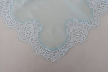 Load image into Gallery viewer, Dolce &amp; Gabbana Light Blue Lace Silk Shawl Square Wrap Scarf
