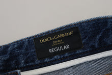 Load image into Gallery viewer, Dolce &amp; Gabbana Chic Tattered Denim Pants for the Modern Man
