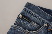 Load image into Gallery viewer, Dolce &amp; Gabbana Chic Tattered Denim Pants for the Modern Man
