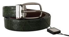 Load image into Gallery viewer, Dolce &amp; Gabbana Elegant Italian Leather Crocodile Belt
