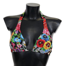 Load image into Gallery viewer, Dolce &amp; Gabbana Vibrant Floral Print Bikini Top
