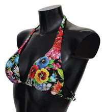 Load image into Gallery viewer, Dolce &amp; Gabbana Vibrant Floral Print Bikini Top
