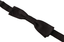 Load image into Gallery viewer, Dolce &amp; Gabbana Elegant Black Silk Bow Tie
