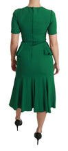 Load image into Gallery viewer, Dolce &amp; Gabbana Enchanted Green Mermaid Midi Dress
