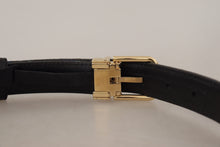 Load image into Gallery viewer, Dolce &amp; Gabbana Elegant Multicolor Leather Belt with Gold Buckle
