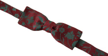 Load image into Gallery viewer, Dolce &amp; Gabbana Elegant Maroon Patterned Bow Tie
