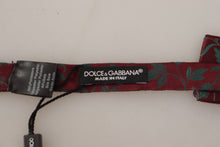 Load image into Gallery viewer, Dolce &amp; Gabbana Elegant Maroon Patterned Bow Tie
