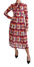 Load image into Gallery viewer, Dolce &amp; Gabbana Elegant Bellezza Print Silk Maxi Dress
