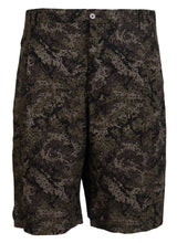 Load image into Gallery viewer, Dolce &amp; Gabbana Elegant Military Print Cotton Shorts
