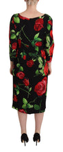 Load image into Gallery viewer, Dolce &amp; Gabbana Elegant Floral Print Silk Sheath Dress
