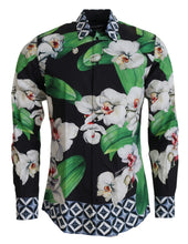 Load image into Gallery viewer, Dolce &amp; Gabbana Multicolor Floral Slim Gold Formal Shirt
